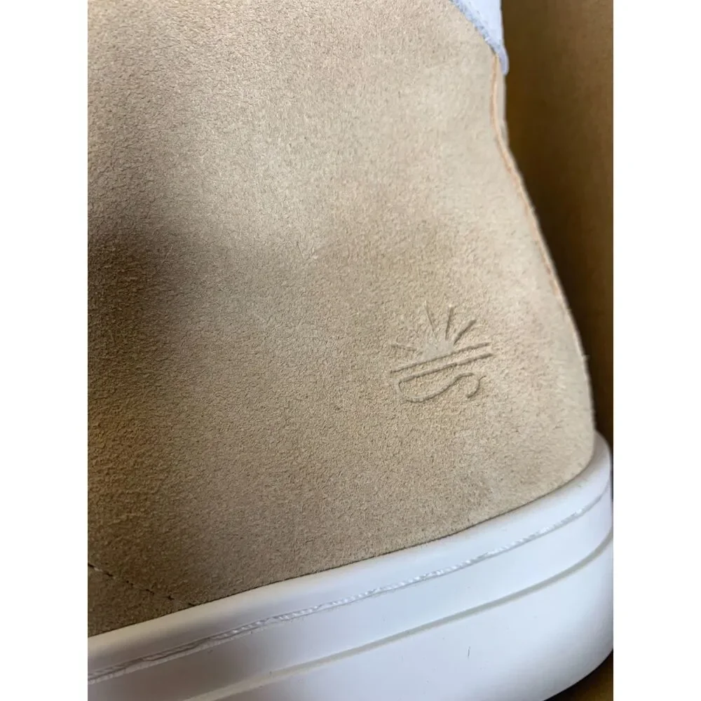 Soludos Ibiza High Top Suede Sneakers Sand Size 8 NEW - Picture 6 of 11